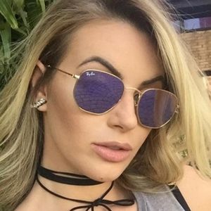 ray ban hexagonal lilac